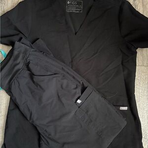 Figs Black Technical Collection Scrub